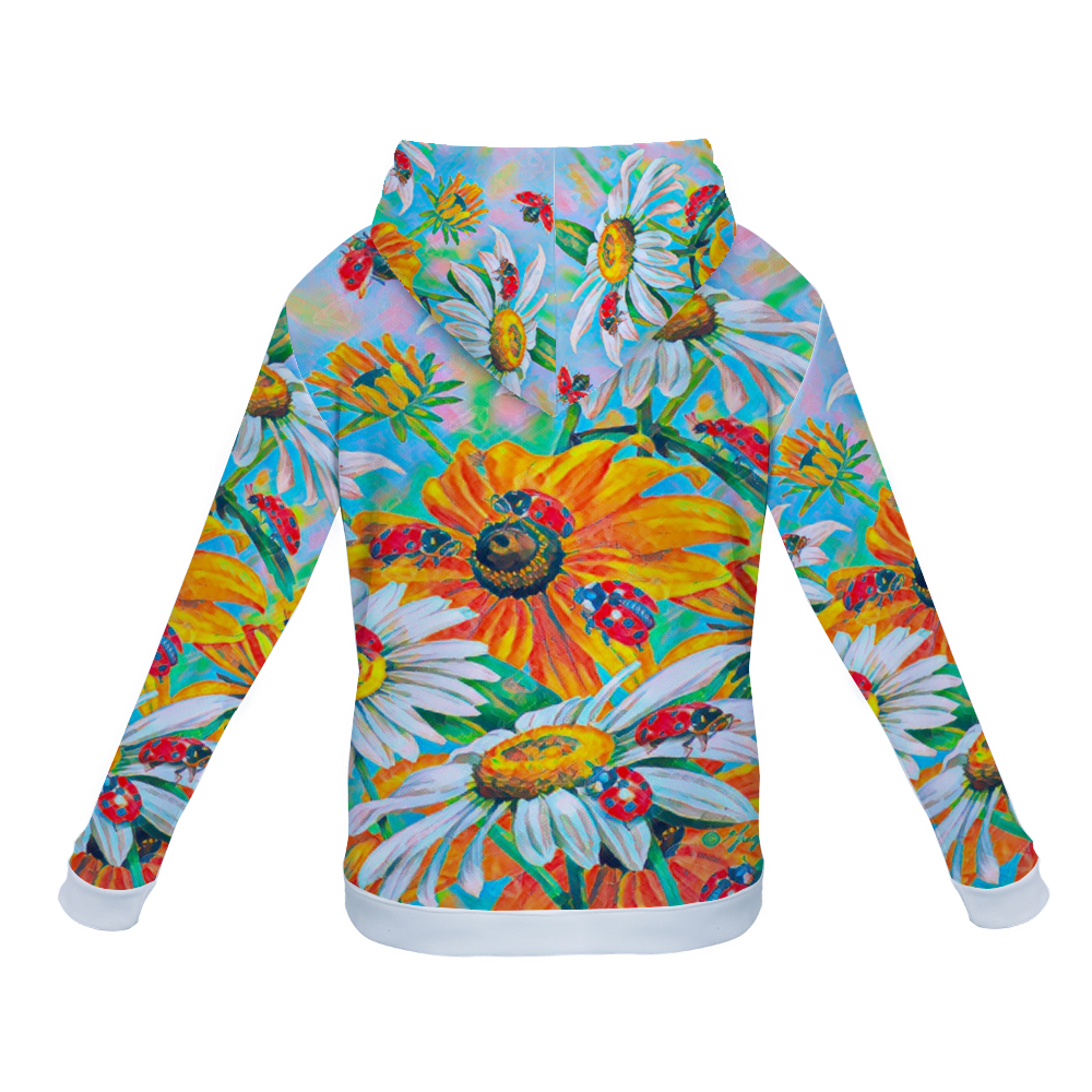 Customizable Unisex All Over Print Plush Hoodies with Pockets