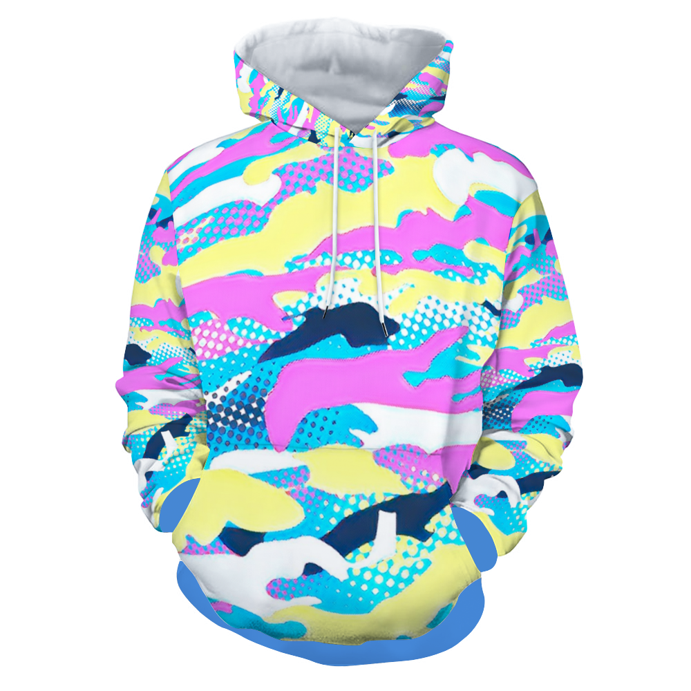 Customizable Unisex All Over Print Plush Hoodies with Pockets