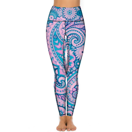 Custom Women's All Over Printed High Waist Yoga Skinny Pants