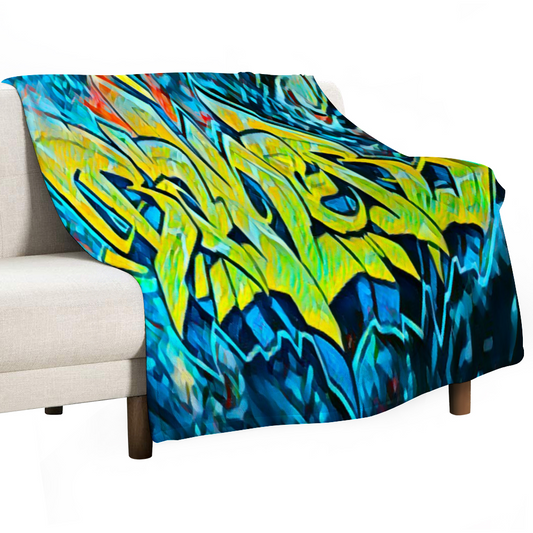 60" × 80" Custom Blankets Thin Flannel Blanket 1 Side Printing