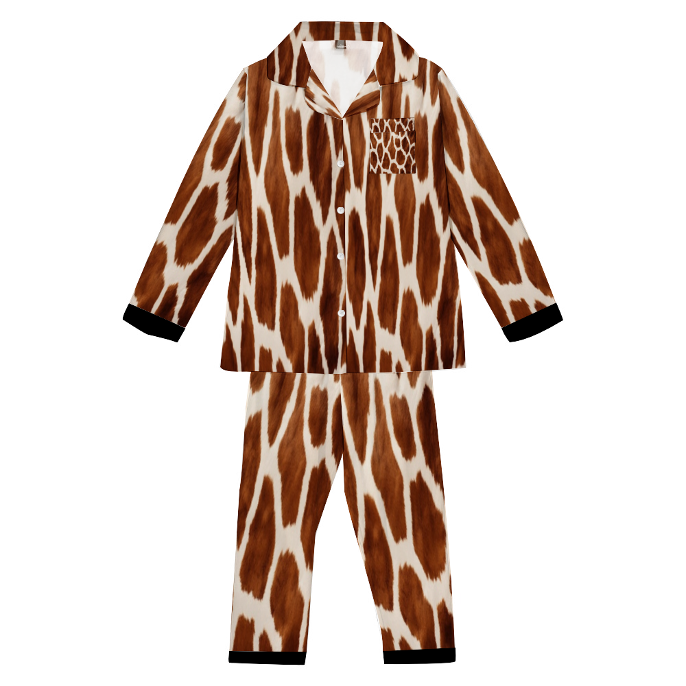 Custom Unisex  All Over Print Long Sleeve Pajamas Set of Shirt & Pants for Adults Sleeper Set Lounge Clothing