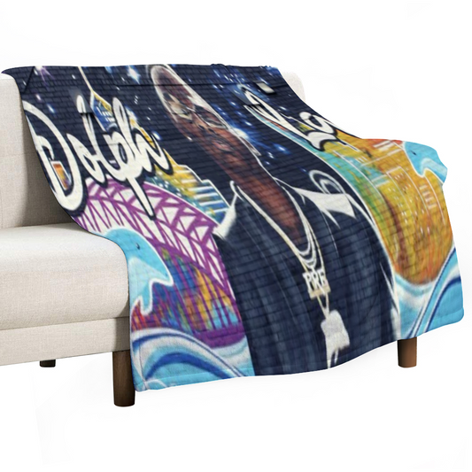 60" × 80" Custom Blankets Thin Flannel Blanket 1 Side Printing