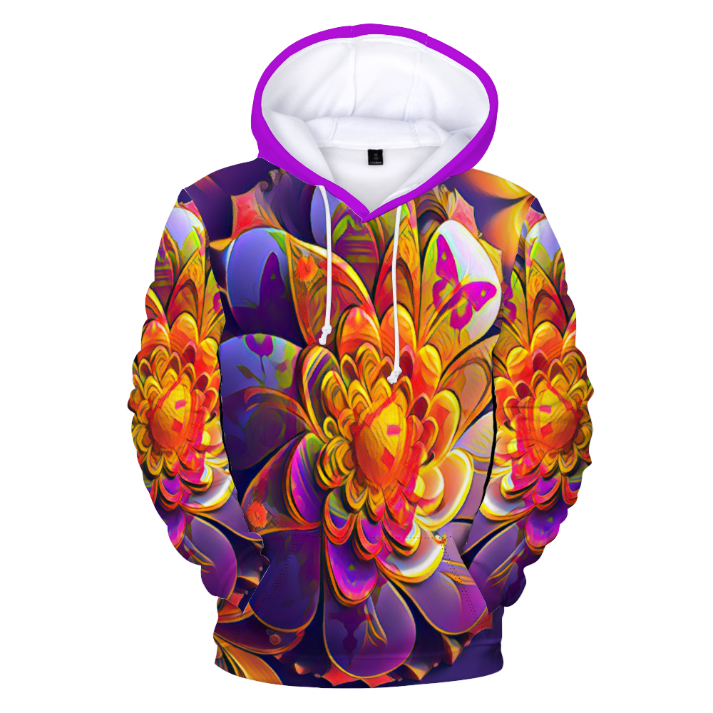 Custom Hoodies Unisex All Over Print Plush Hoodies with Pockets