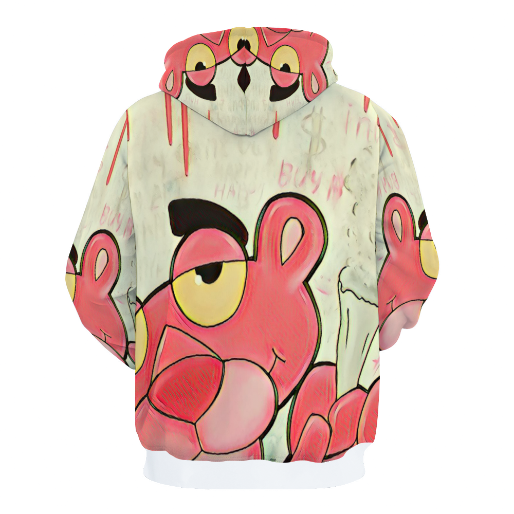 Customizable Unisex All Over Print Plush Hoodies with Pockets