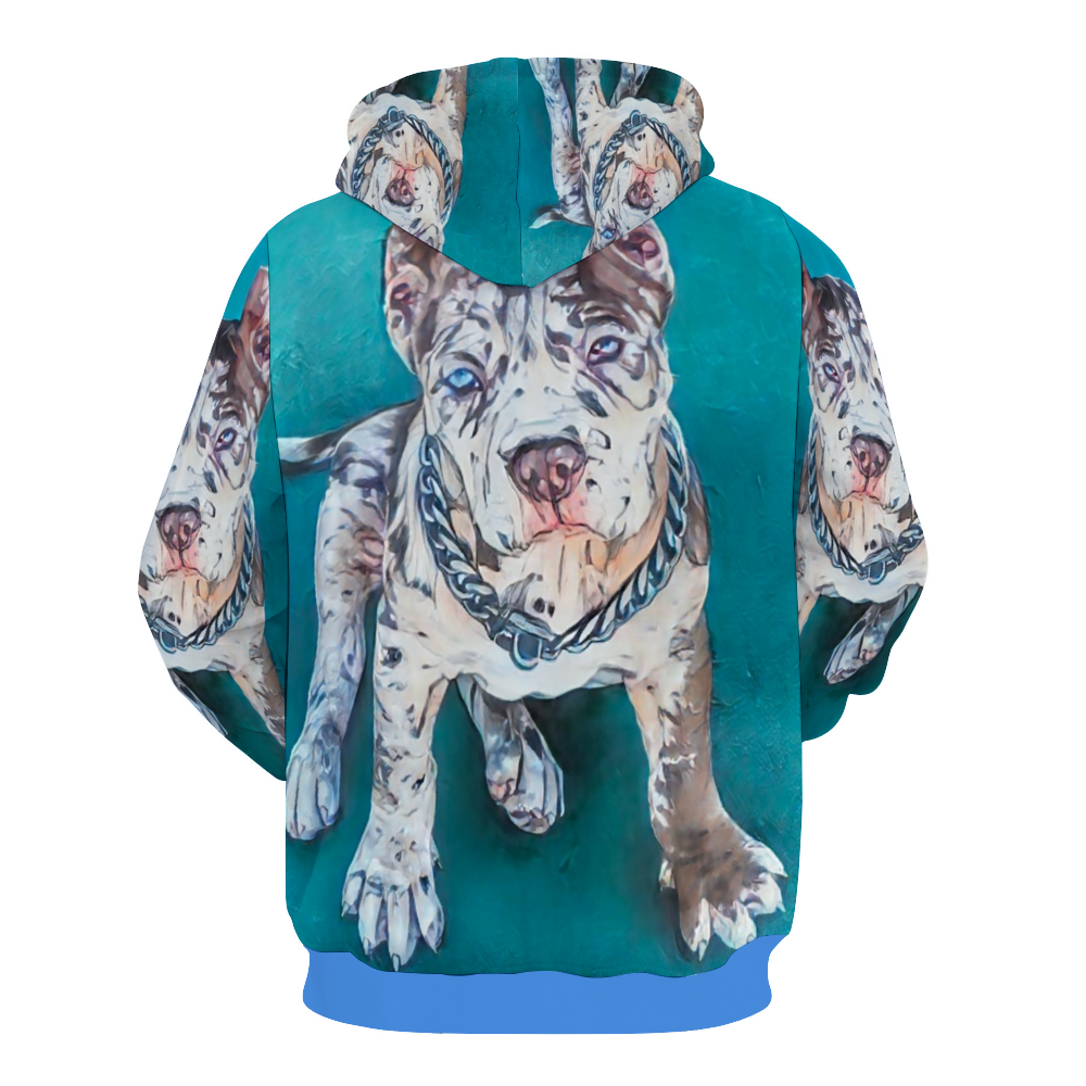 Customizable Unisex All Over Print Plush Hoodies with Pockets