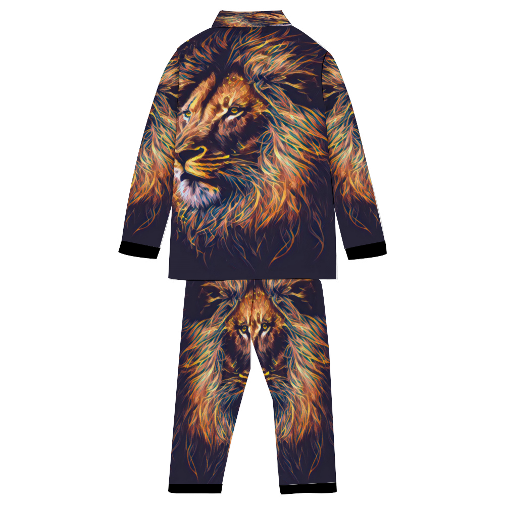 Custom Unisex  All Over Print Long Sleeve Pajamas Set of Shirt & Pants for Adults Sleeper Set Lounge Clothing