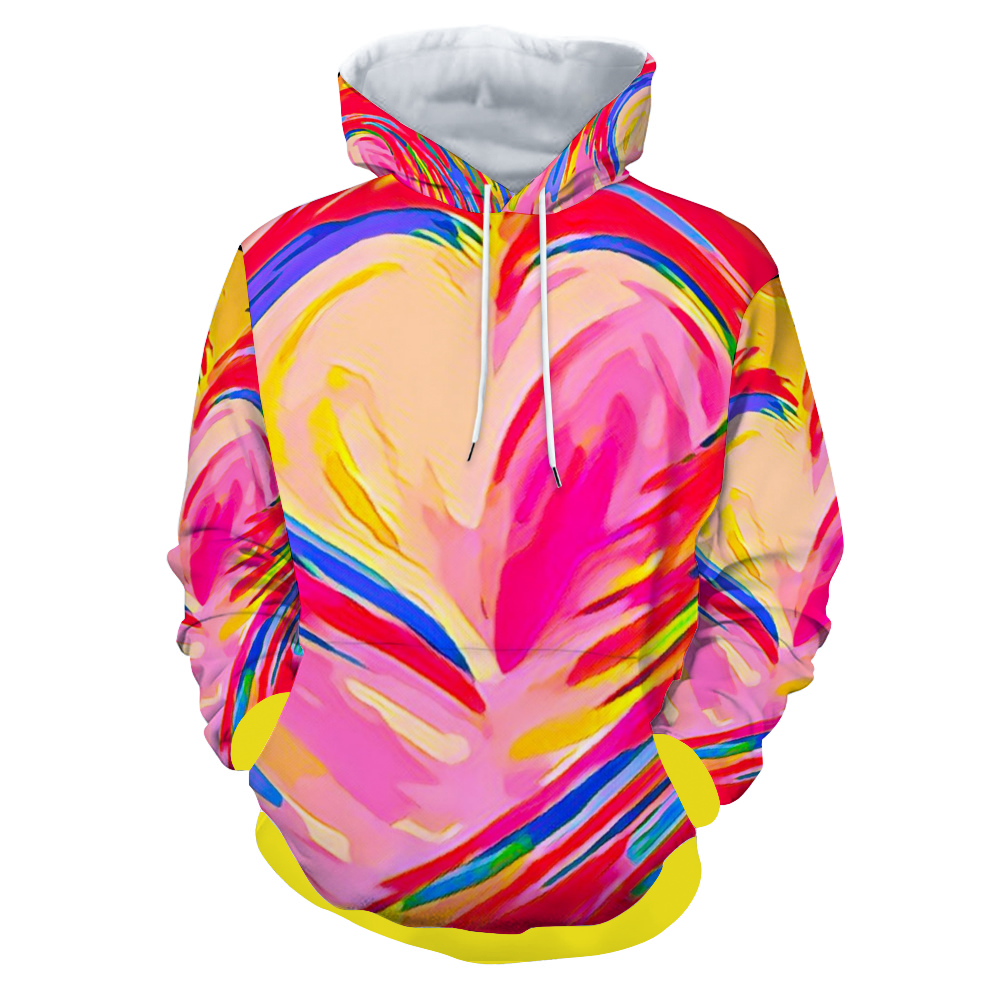 Customizable Unisex All Over Print Plush Hoodies with Pockets