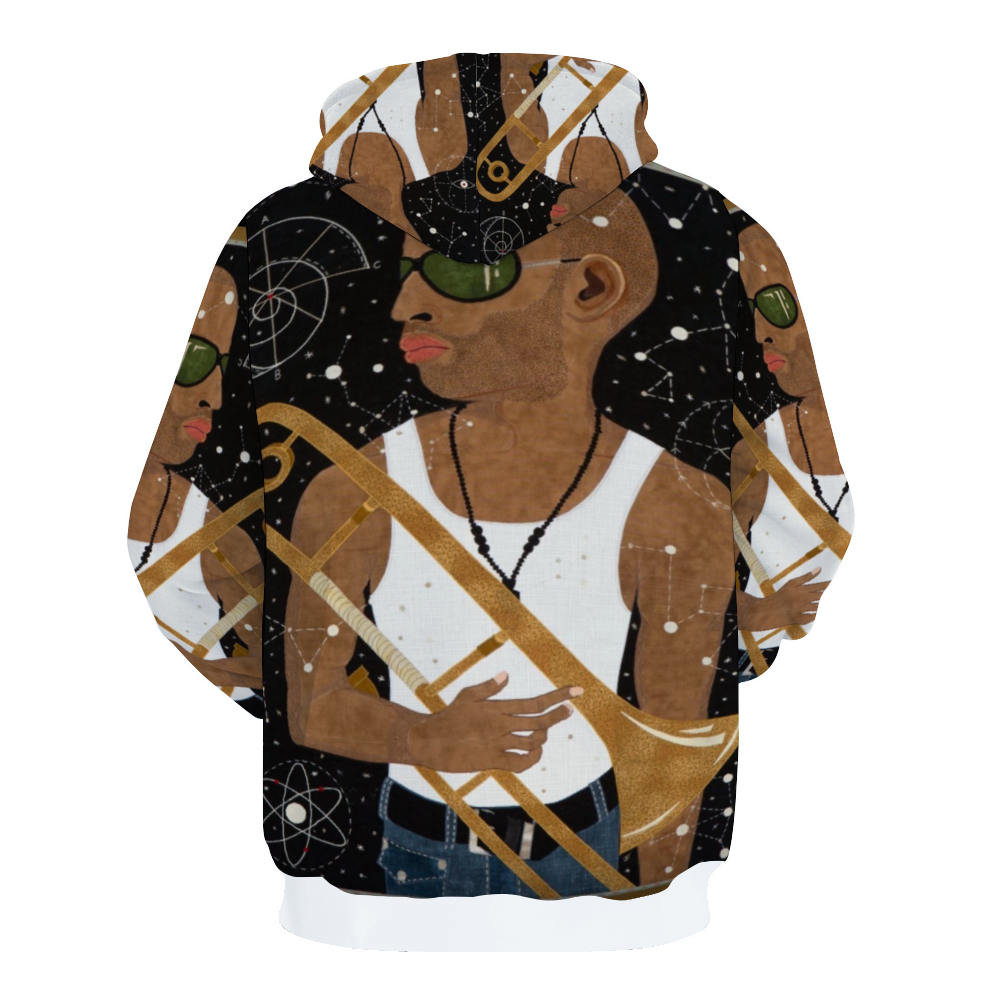 Customizable Unisex All Over Print Plush Hoodies with Pockets