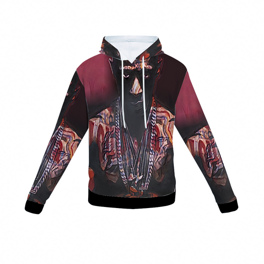 Customizable Unisex All Over Print Plush Hoodies with Pockets