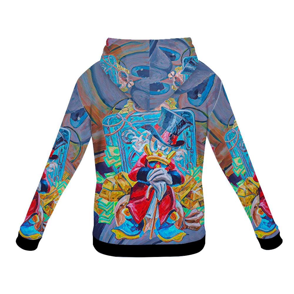 Customizable Unisex All Over Print Plush Hoodies with Pockets