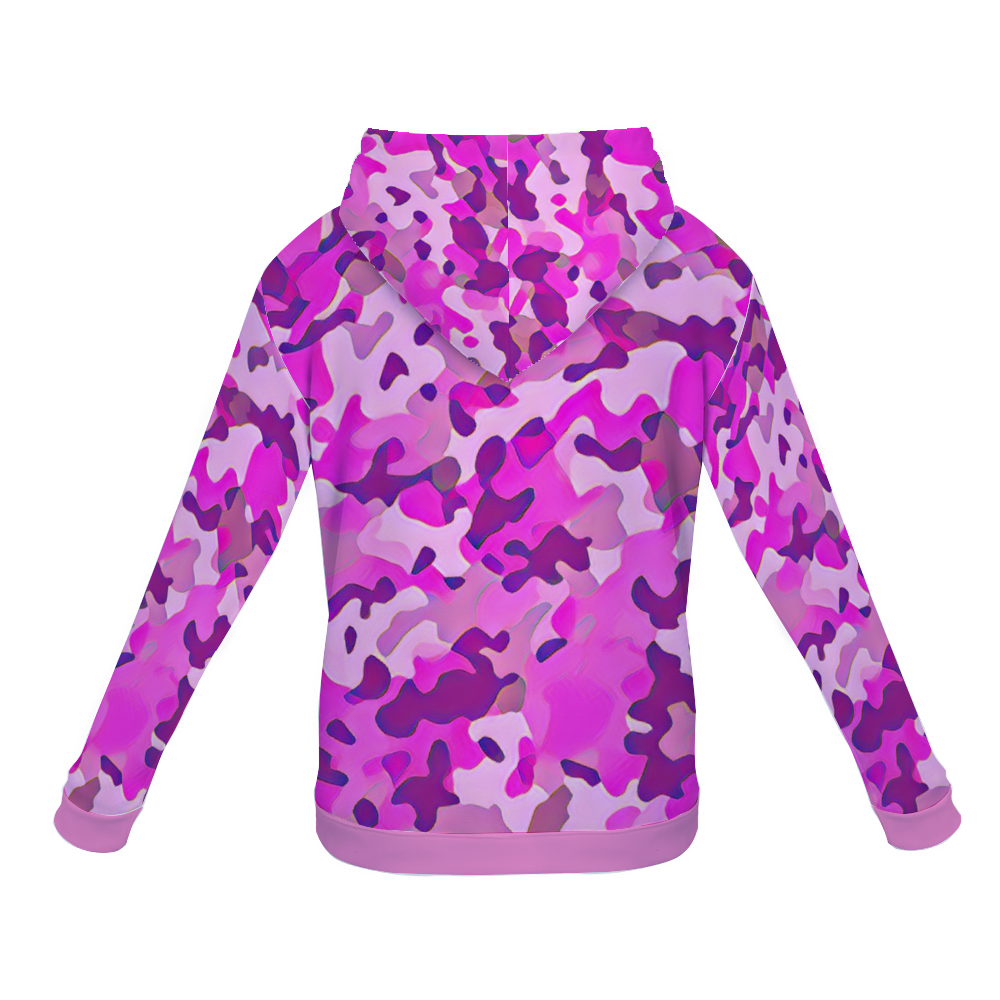 Customizable Unisex All Over Print Plush Hoodies with Pockets