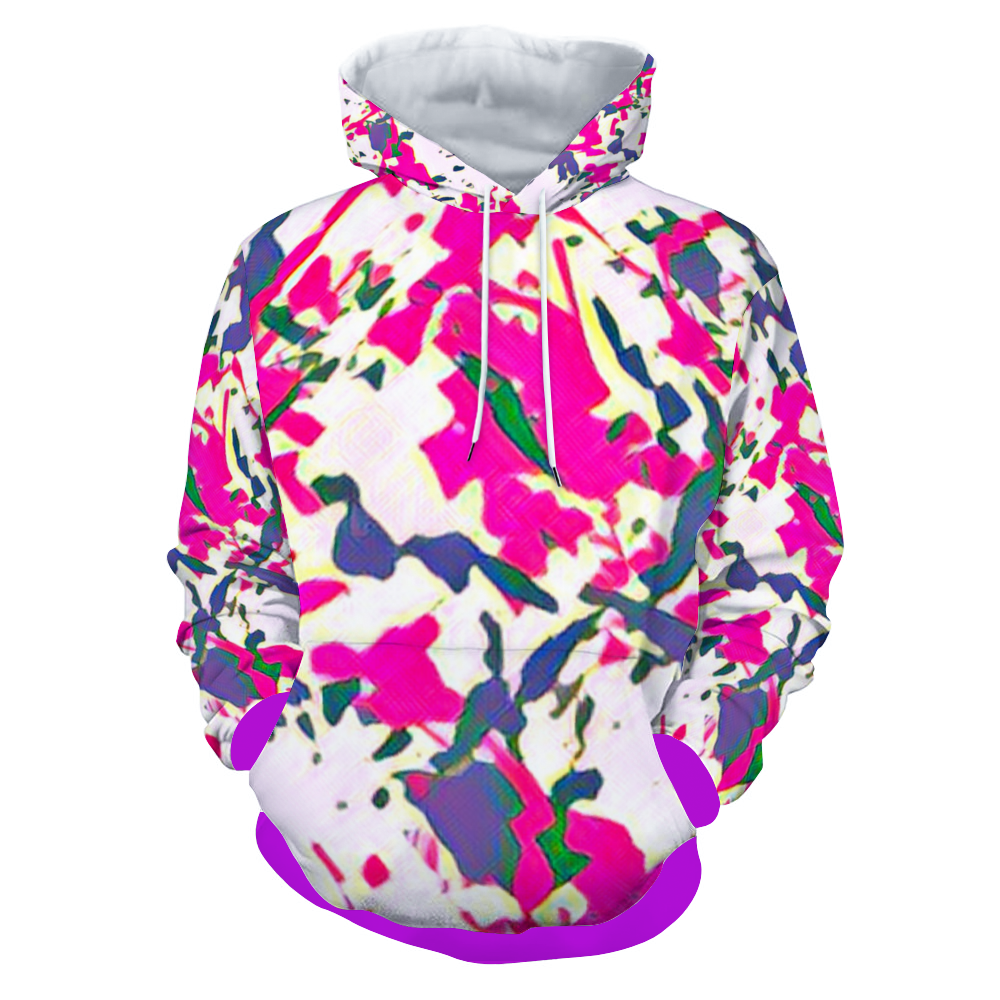 Customizable Unisex All Over Print Plush Hoodies with Pockets