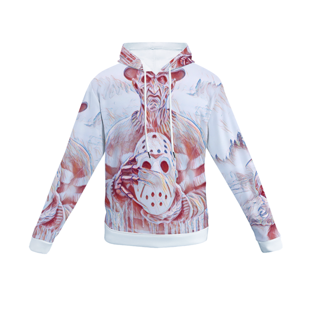 Customizable Unisex All Over Print Plush Hoodies with Pockets