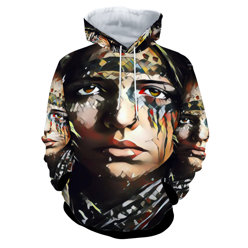 Customizable Unisex All Over Print Plush Hoodies with Pockets