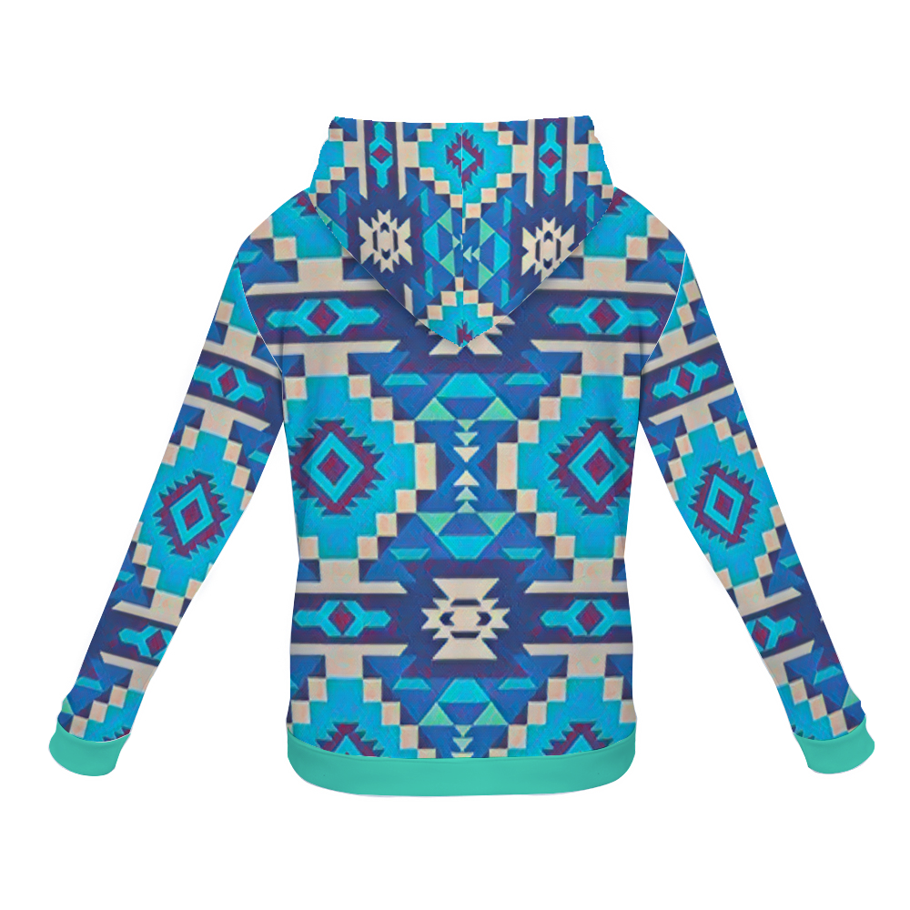 Customizable Unisex All Over Print Plush Hoodies with Pockets