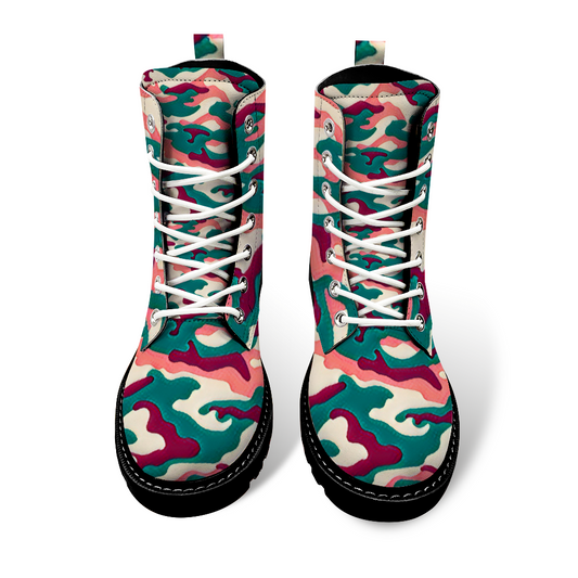 Custom Round Toe Boots Fashion Unisex All Over Print Shoes