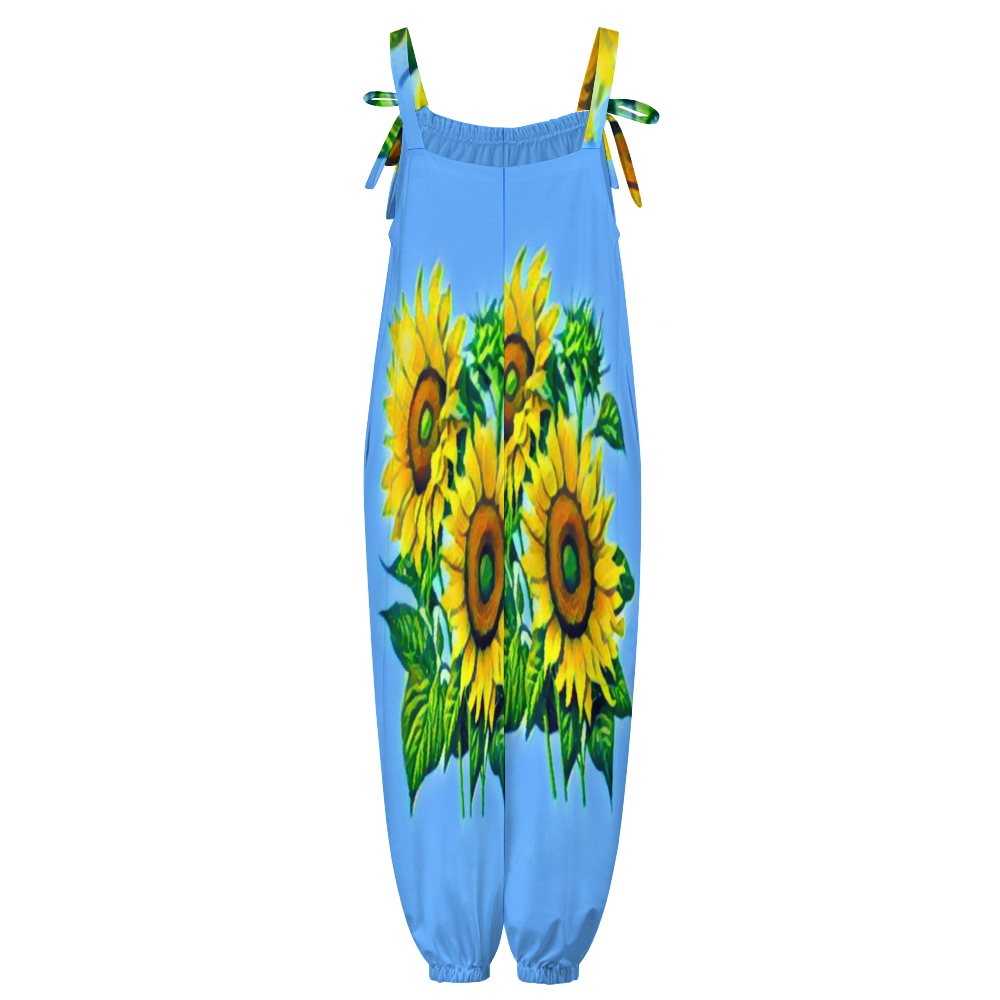 Custom All Over Print Women's Jumpsuit with Suspender