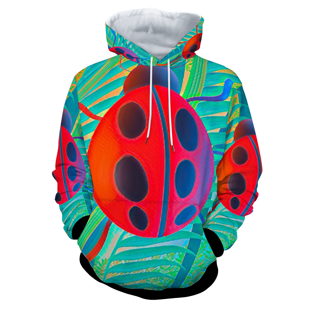 Customizable Unisex All Over Print Plush Hoodies with Pockets