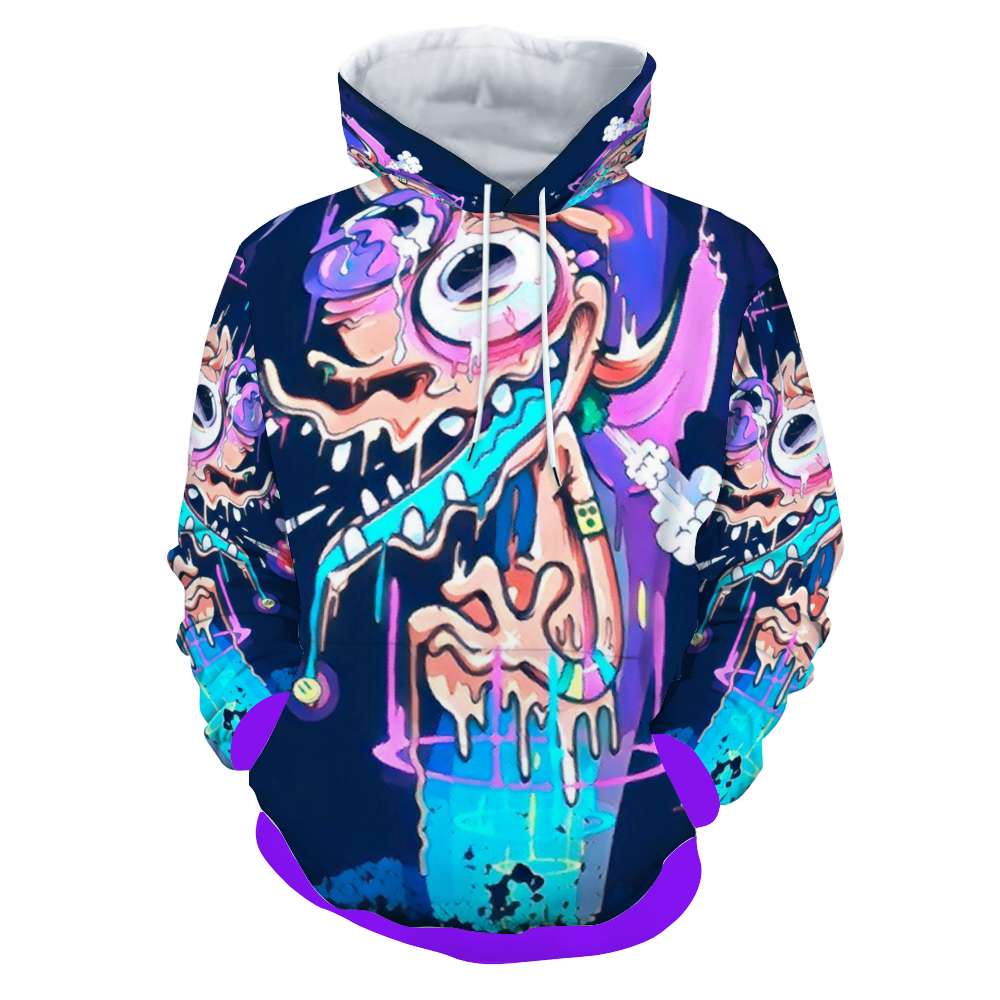 Customizable Unisex All Over Print Plush Hoodies with Pockets