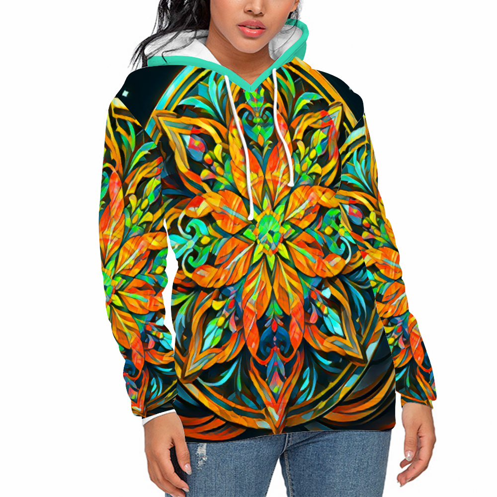 Custom Hoodies Unisex All Over Print Plush Hoodies with Pockets