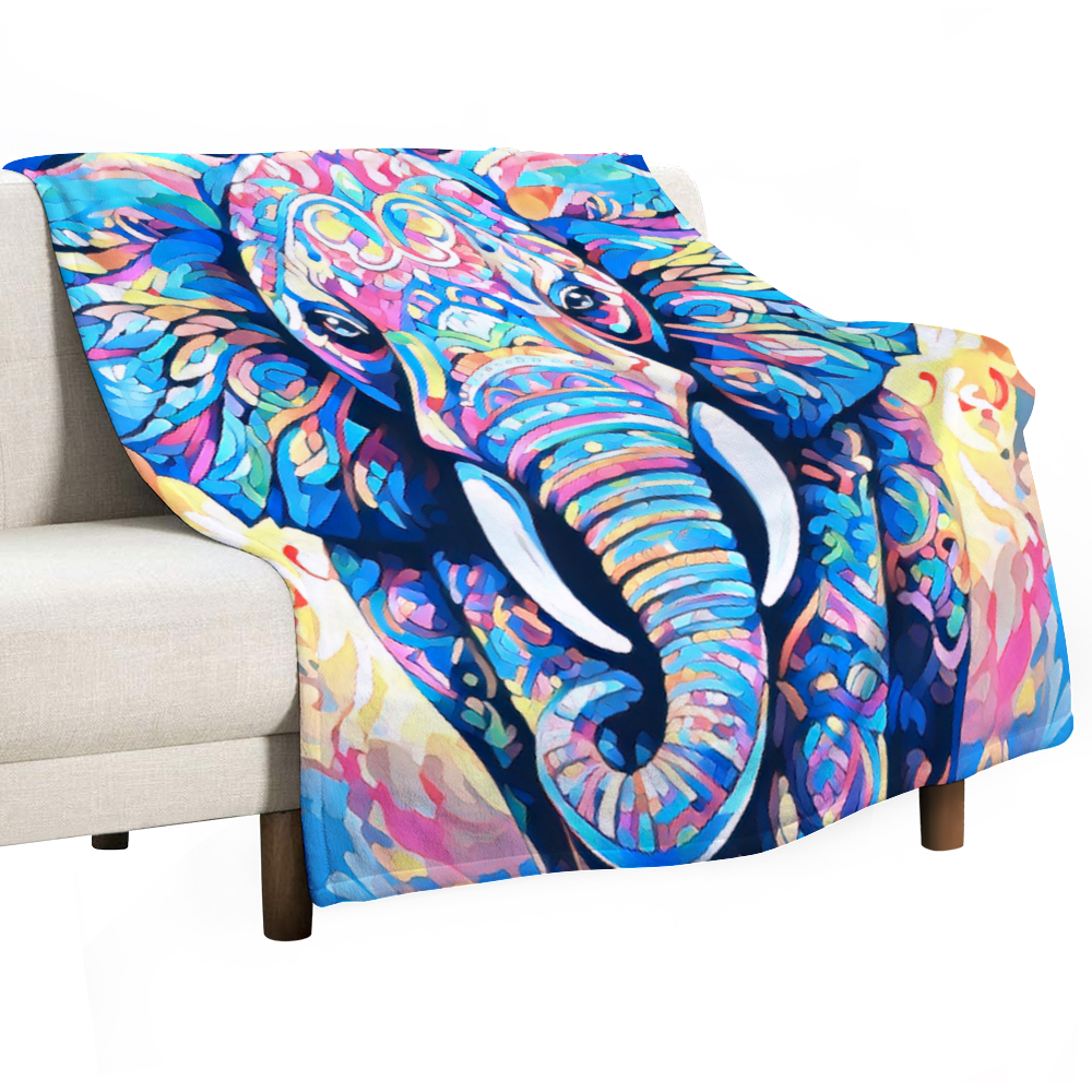 60" × 80" Custom Blankets Thin Flannel Blanket 1 Side Printing