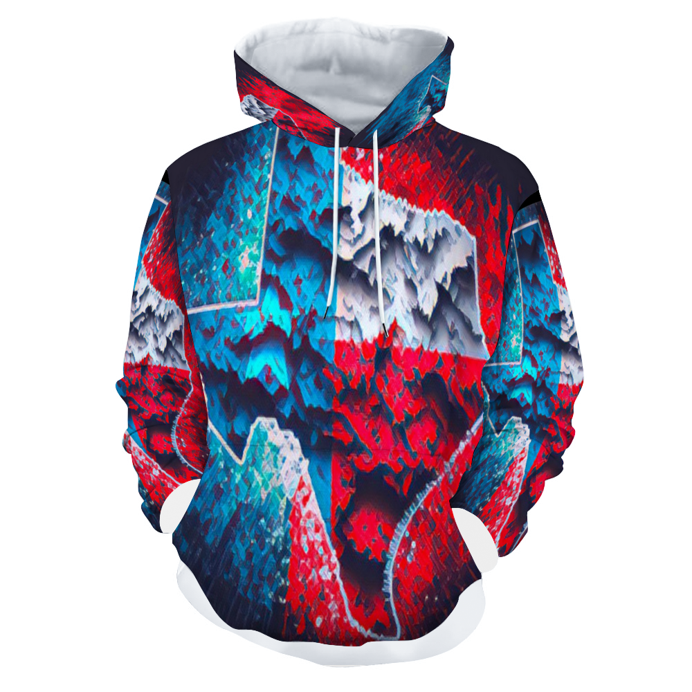 Customizable Unisex All Over Print Plush Hoodies with Pockets