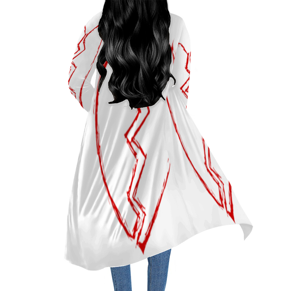 Custom Casual Front Open Dress Smock Long Sleeves Dress Smock