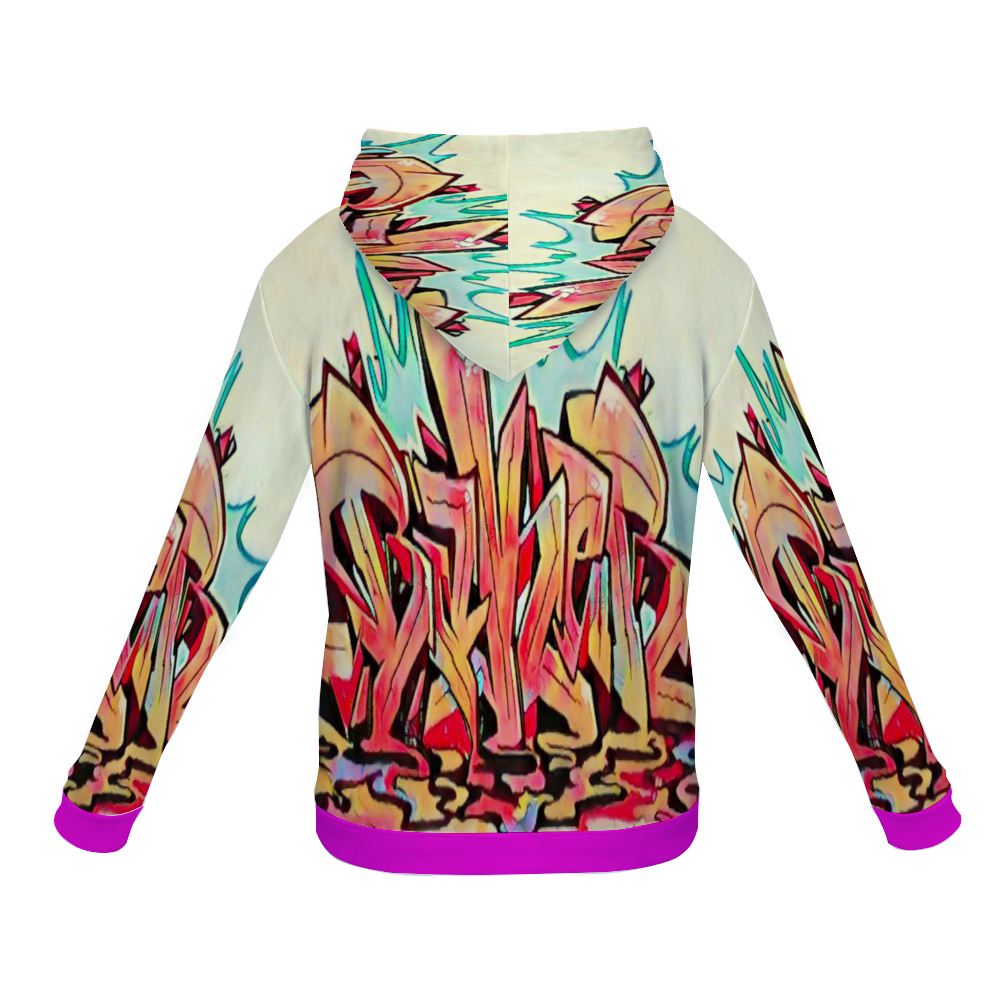 Customizable Unisex All Over Print Plush Hoodies with Pockets