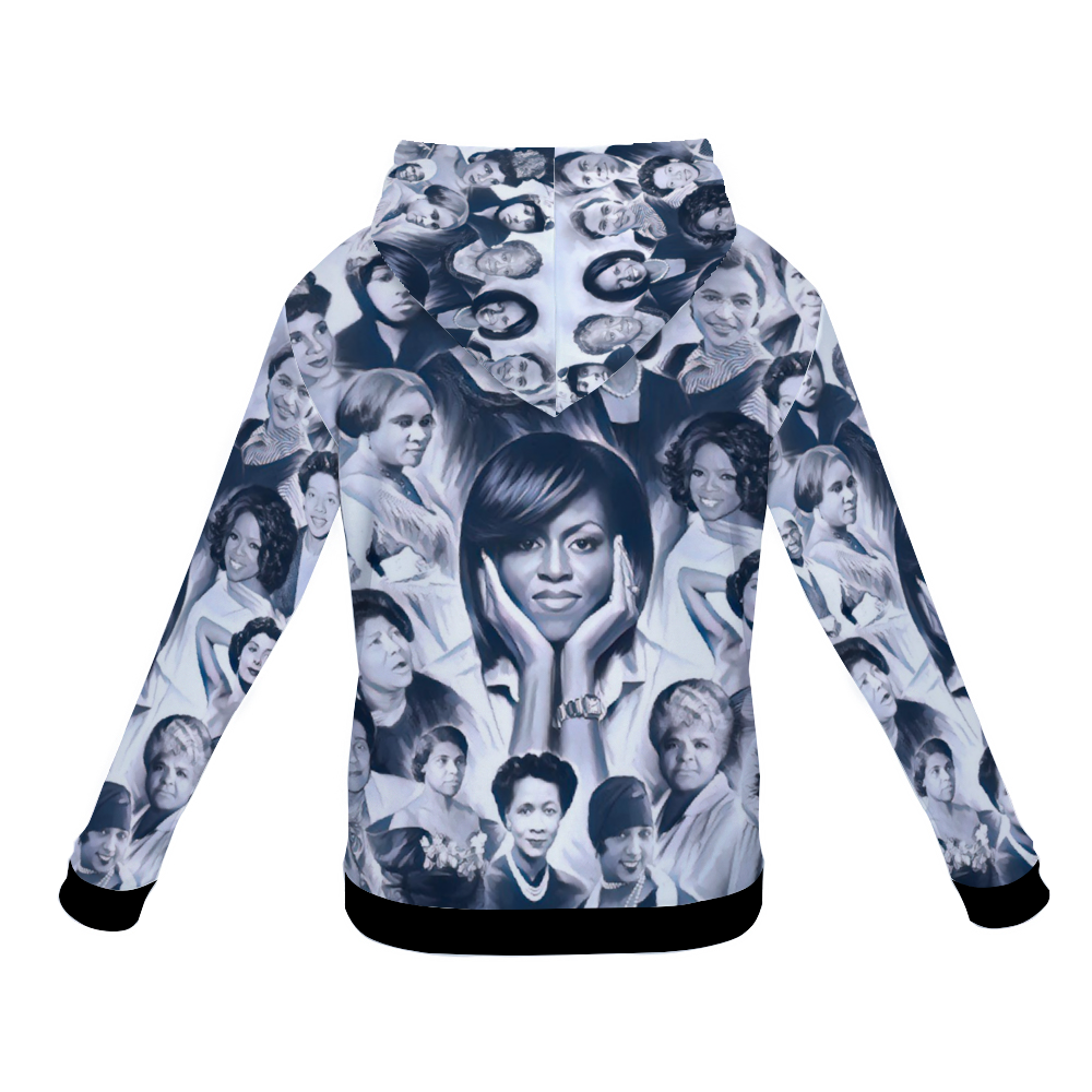 Customizable Unisex All Over Print Plush Hoodies with Pockets