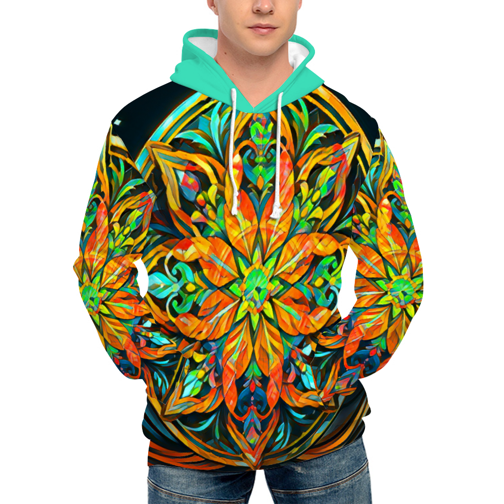 Custom Hoodies Unisex All Over Print Plush Hoodies with Pockets