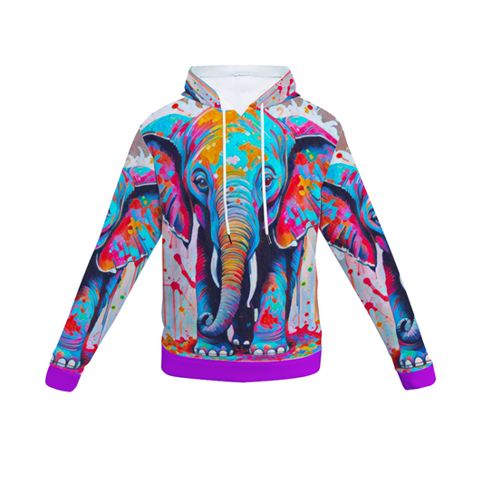 Customizable Unisex All Over Print Plush Hoodies with Pockets