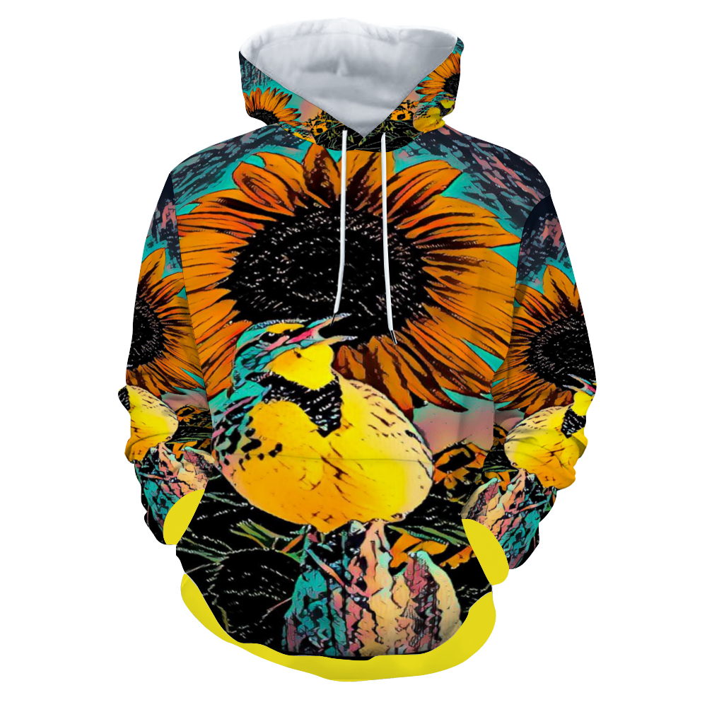 Customizable Unisex All Over Print Plush Hoodies with Pockets