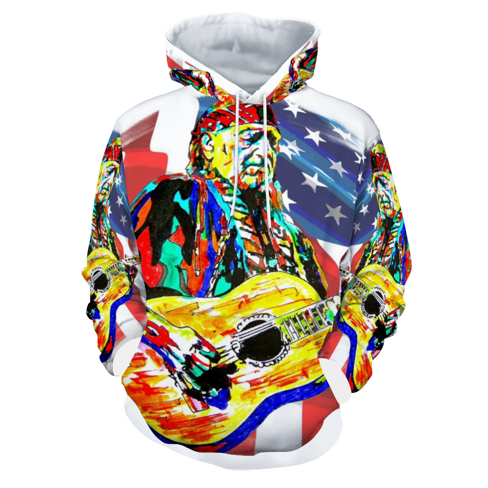 Customizable Unisex All Over Print Plush Hoodies with Pockets