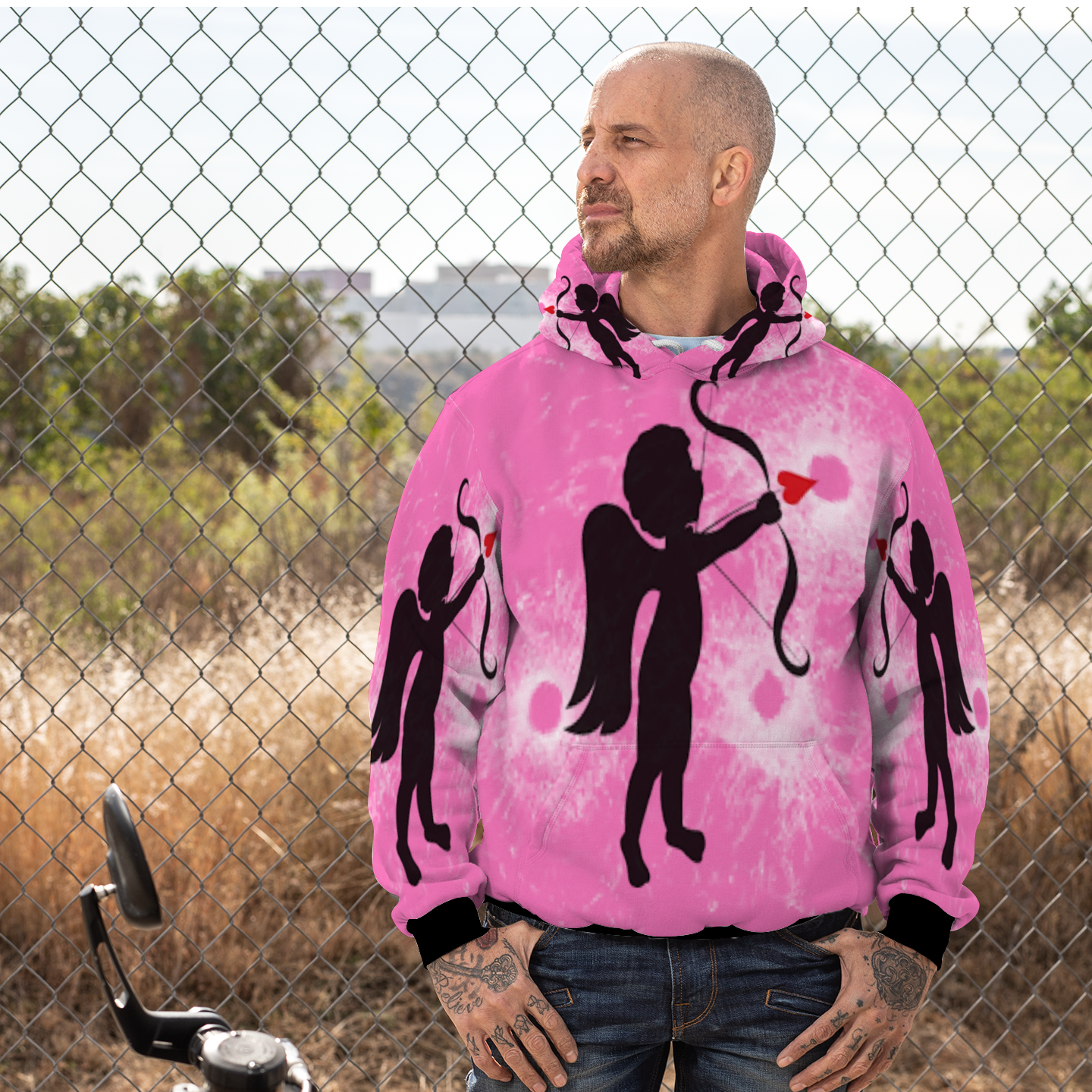 Customizable Unisex All Over Print Plush Hoodies with Pockets