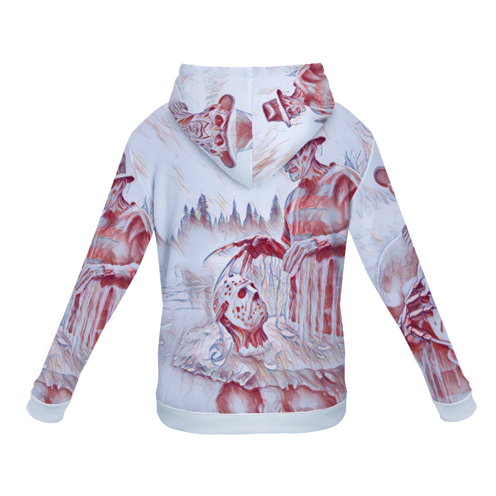 Customizable Unisex All Over Print Plush Hoodies with Pockets