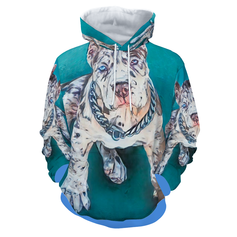 Customizable Unisex All Over Print Plush Hoodies with Pockets