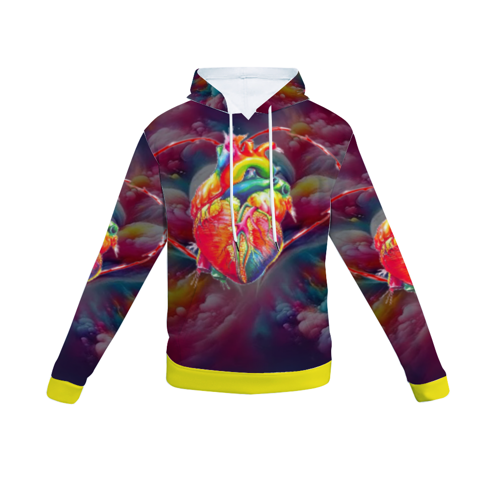 Customizable Unisex All Over Print Plush Hoodies with Pockets