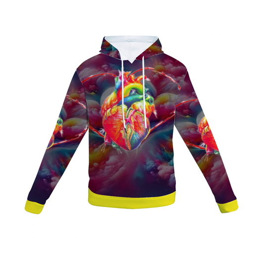 Customizable Unisex All Over Print Plush Hoodies with Pockets