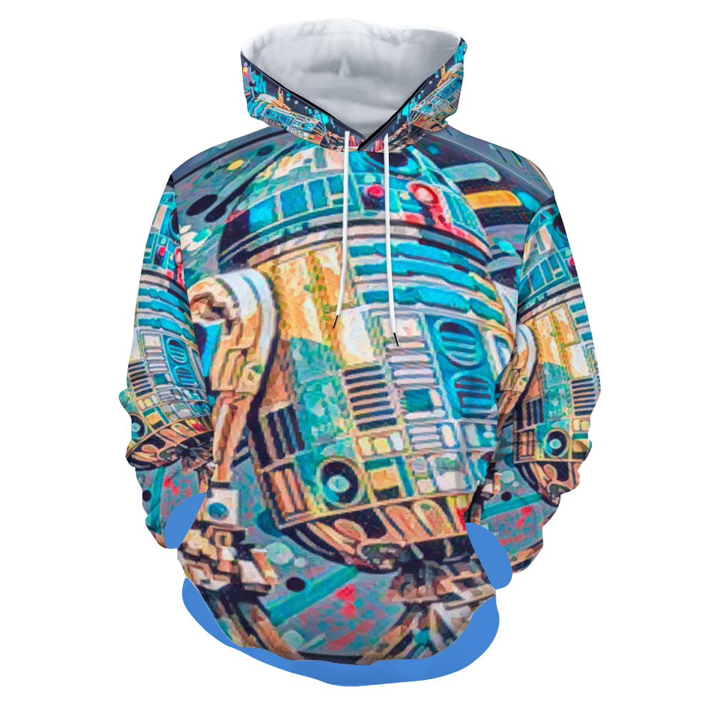 Customizable Unisex All Over Print Plush Hoodies with Pockets