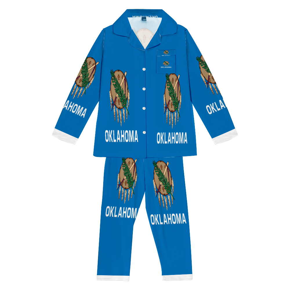 Custom Unisex  All Over Print Long Sleeve Pajamas Set of Shirt & Pants for Adults Sleeper Set Lounge Clothing