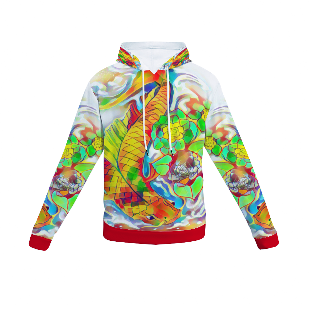 Customizable Unisex All Over Print Plush Hoodies with Pockets