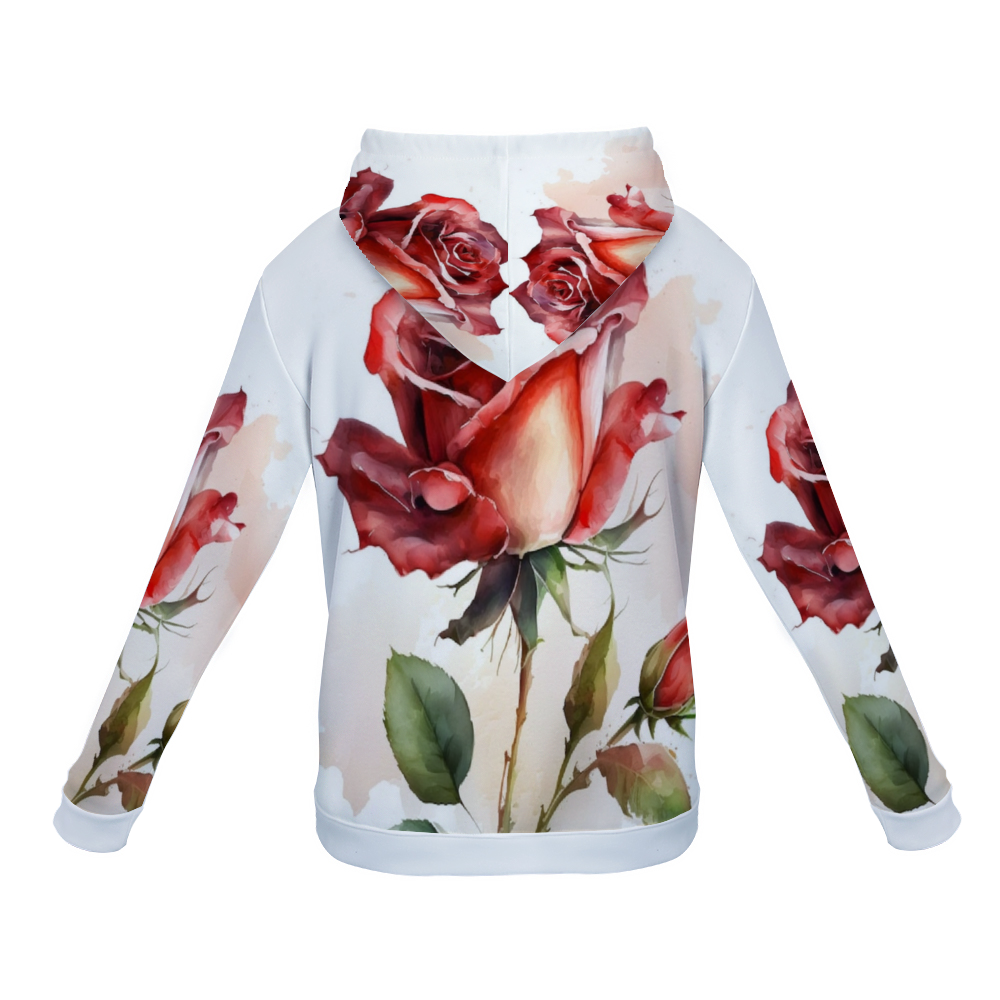 Customizable Unisex All Over Print Plush Hoodies with Pockets