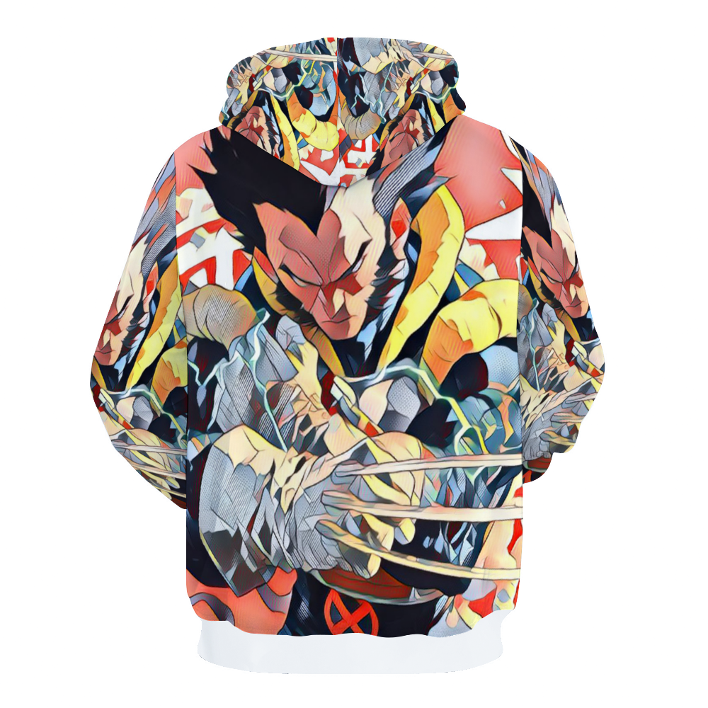 Customizable Unisex All Over Print Plush Hoodies with Pockets