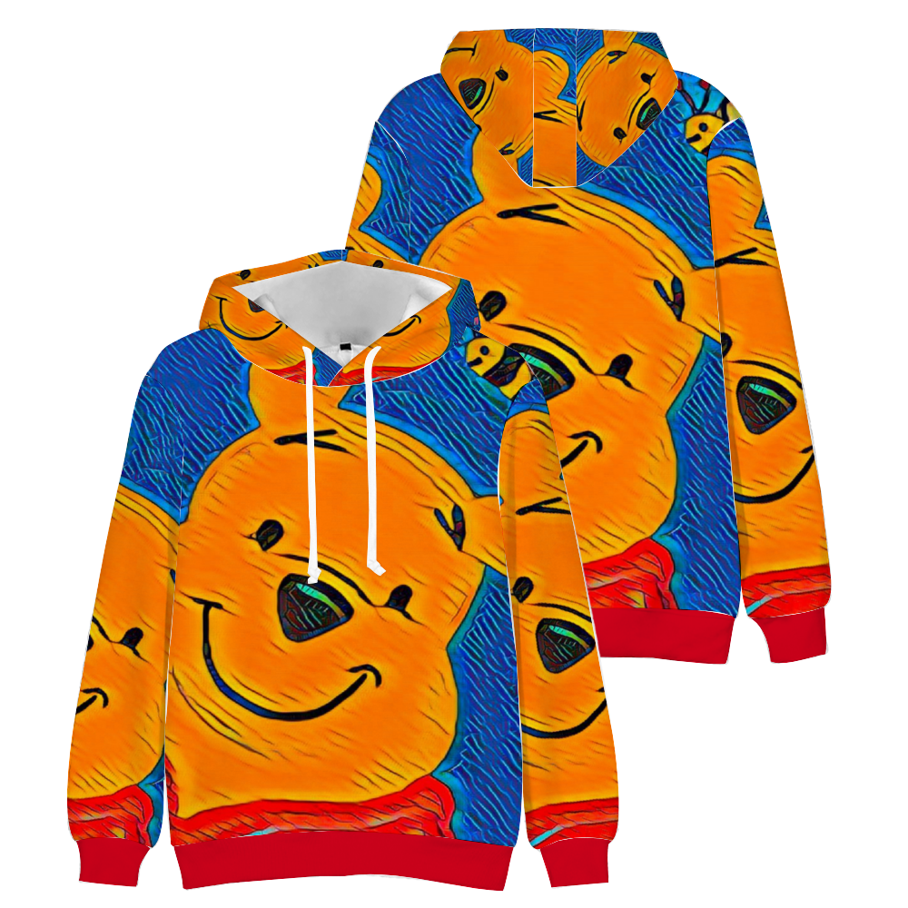 Custom Unisex Hoodies Novelty Pullover Sweatshirts  without Pockets