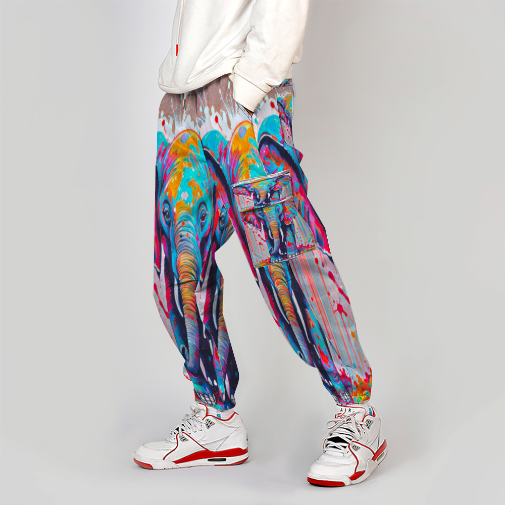 Custom Unisex All Over Print Long Casual Baggy Jogger Pants