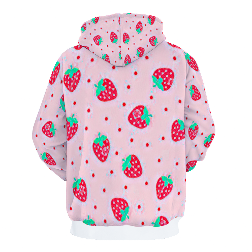 Customizable Unisex All Over Print Plush Hoodies with Pockets