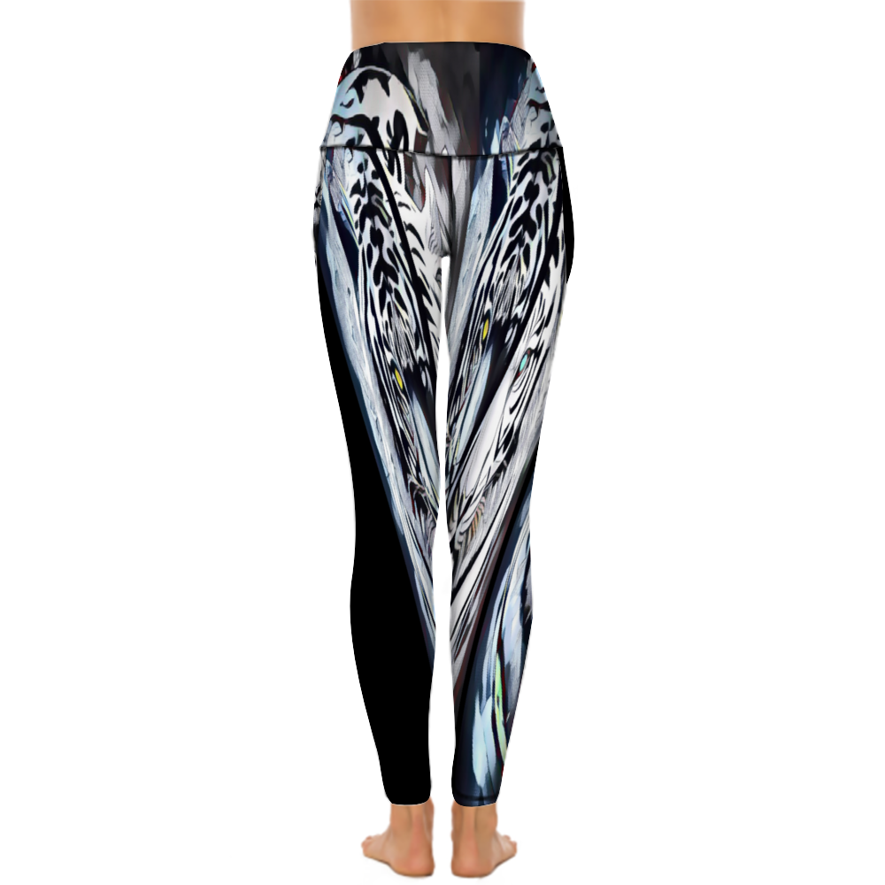 Custom Women's All Over Printed High Waist Yoga Skinny Pants