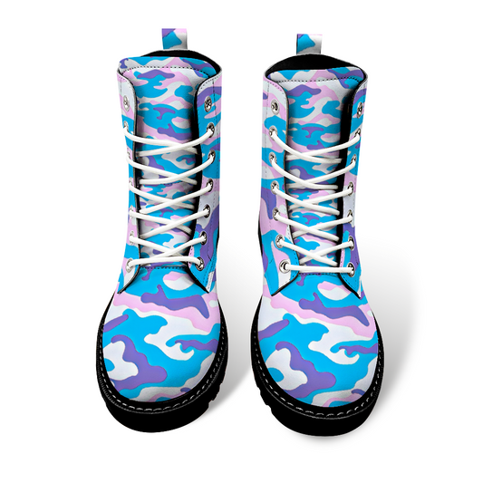 Custom Round Toe Boots Fashion Unisex All Over Print Shoes