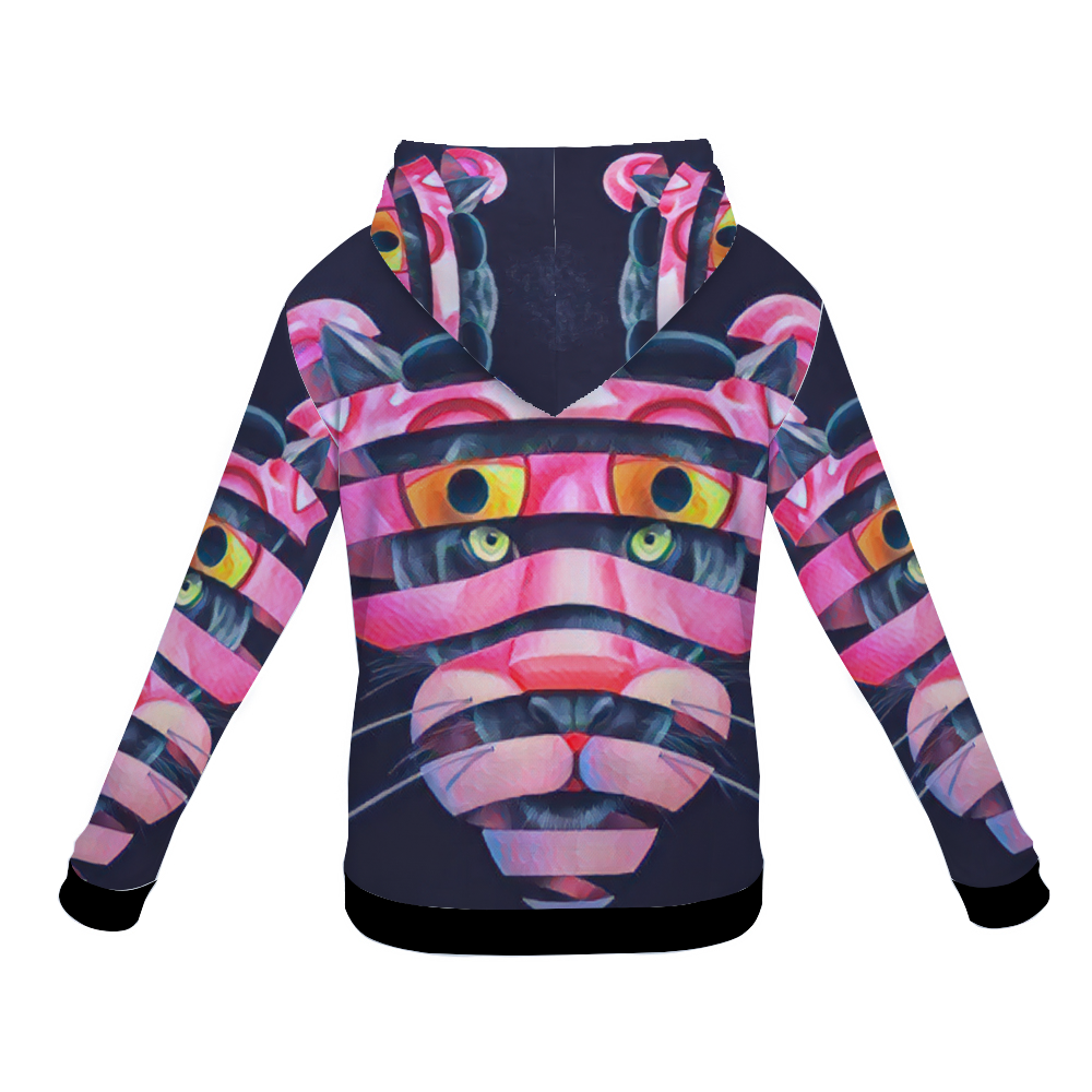 Customizable Unisex All Over Print Plush Hoodies with Pockets