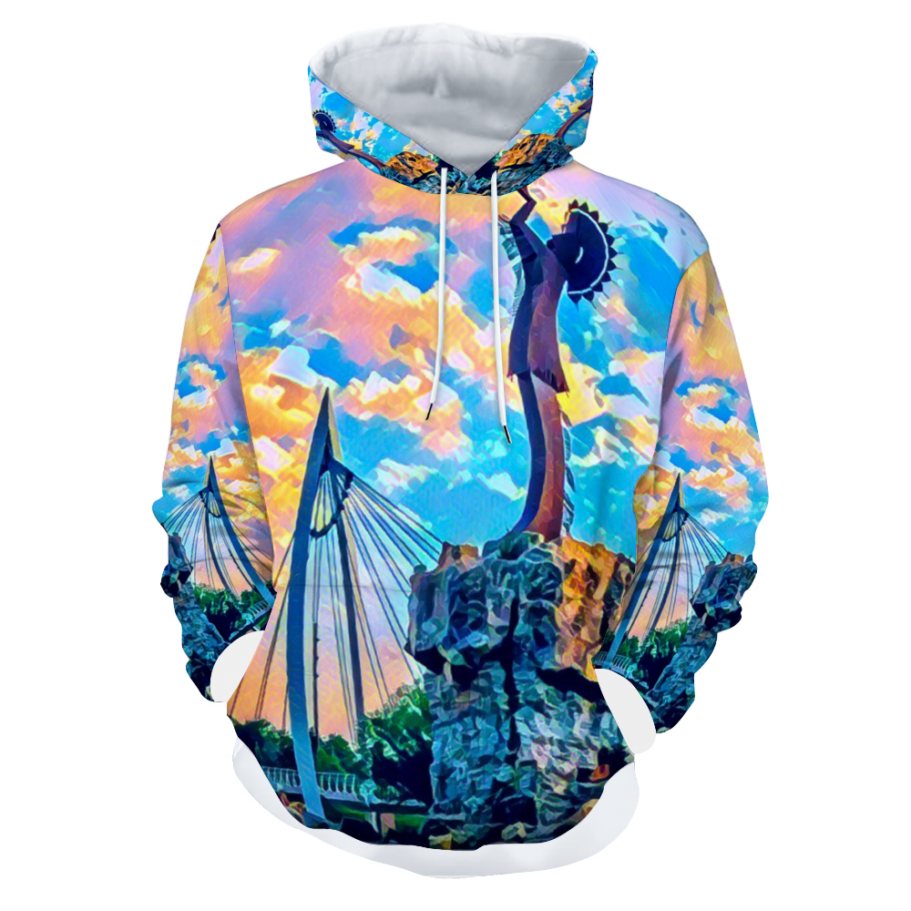 Customizable Unisex All Over Print Plush Hoodies with Pockets